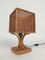 Mid-Century Italian Table Lamp in Wicker and Rattan, 1960s 6