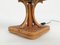 Lámpara de mesa italiana Mid-Century de mimbre y ratán, años 60, Imagen 4