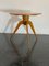 Vintage Dining Table in Cherry & Marble, 1950s, Image 2