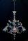 Lámpara de araña vintage de cristal de Murano de Galliano Ferro, años 50, Imagen 1