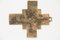 Vintage Kreuz aus Messing von Arnaldo Pomodoro und Giò Pomodoro für Galleria Sestante, 1950er 2