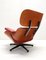 Red Leather Lounge Chair & Ottoman by Charles Eames for Vitra, 2000s, Set of 2 6