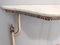 Vintage Console Table with Portuguese Pink Marble Top and Brass Frame, Italy, 1950s 11