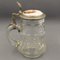 Beer Mug in Glass with Hand-Painted Lid, 1900s-1920s 7