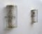 Lámparas de pared Corteccia modernas de cristal de Murano y latón, años 80. Juego de 2, Imagen 3
