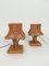 Mid-Century Wicker and Rattan Bedside Table Lamps, Italy, 1960s, Set of 2, Image 1