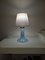 Vintage Murano Blue Swirl Table Lamp, 1970s 5