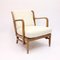 Swedish Modern Birch, Bambu & Rattan Longe Chair attributed to Otto Schulz for Boet, 1940s, Image 4