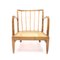 Swedish Modern Birch, Bambu & Rattan Longe Chair attributed to Otto Schulz for Boet, 1940s 9