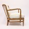 Swedish Modern Birch, Bambu & Rattan Longe Chair attributed to Otto Schulz for Boet, 1940s, Image 10