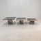 Tavolini da caffè in marmo, Italia, anni '80, set di 3, Immagine 14