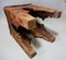 Silla Stoll vintage de madera tallada a mano, Afganistán, Imagen 3