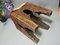 Silla Stoll vintage de madera tallada a mano, Afganistán, Imagen 7