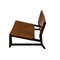 Scandinavian Leather and Wood Chair, 1950s 7
