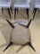 Ebony Dining Chairs in Macassar & Skai, 1960s, Set of 4 9