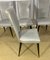 Ebony Dining Chairs in Macassar & Skai, 1960s, Set of 4 5