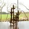 Scandinavian Modern Brass Candelabra with Glass Shades, 1960s, Image 5