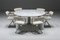 Eros Round Marble Dining Table from Angelo Mangiarotti, Italy, 1970s 14