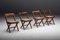 Chaises de Salle à Manger attribuées à Pierre Jeanneret, Chandigarh, 1950s, Set de 4 5