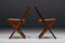Sedie da pranzo attribuite a Pierre Jeanneret, Chandigarh, anni '50, set di 4, Immagine 6