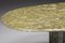 Regency Onyx and Gold Leaf Marble Dining Table attributed to Jean Charles, 1970s 8