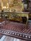 French Style Carved Wood Console Table with Marble Top, 1960s, Image 1