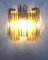Amber and Fume Tronchi Murano Glass Wall Sconce-1l 3