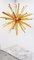 Lámpara de araña Sputnik Amber Triedro de cristal de Murano, Imagen 5