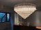 Large Clear Quadriedro Murano Glass Chandelier 5
