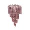 Pink Triedro Murano Glass Twister Wall Sconce 6