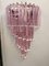 Pink Triedro Murano Glass Twister Wall Sconce, Image 1