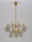 Swedish Chandeliers in Brass and Glass attributed to Holger Johansson, 1970s 2