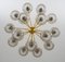 Swedish Chandeliers in Brass and Glass attributed to Holger Johansson, 1970s, Image 7