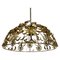 Florentine Flower Shape Pendant Lamp attributed to Banci Firenze, 1970s, Image 1