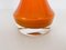Mid-Century Orange Glass and Fabric Shade Table Lamp, 1960s 7
