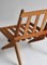 Danish Modern Oak Natural Sheepskin Folding Chair from Preben Thorsen,1957 12