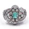 Vintage 18k White Gold Ring with Diamonds, 1960s, Image 1