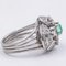 Vintage 18k White Gold Ring with Diamonds, 1960s, Image 3