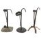 Rustic Metal Candleholders, 1930s, Set of 3 7