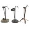 Rustic Metal Candleholders, 1930s, Set of 3, Image 1