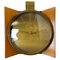 Vintage Hollywood Regency Teak and Brass Wall Clock from Atlanta Electric Germany, 1960s, Image 1
