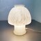 Table Mushroom en Verre Blanc attribué à Hustadt Lights, Allemagne, 1970s 15