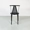 Italienische postmoderne Stühle aus schwarzem Metall & Kunststoff, 1980er, 2er Set 9