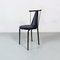 Italian Post Modern Black Metal and Plastic Chairs, 1980s, Set of 2, Image 6