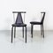 Italian Post Modern Black Metal and Plastic Chairs, 1980s, Set of 2 10