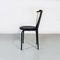 Italienische postmoderne Stühle aus schwarzem Metall & Kunststoff, 1980er, 2er Set 7