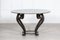 Large English Circular Marble Top Wrought Iron Table, 1950s, Image 3