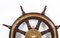 19th Century Oak and Brass Set 8-Spoke Ships Wheel, Image 3