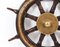 19th Century Oak and Brass Set 8-Spoke Ships Wheel, Image 6