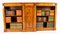 Offenes viktorianisches Bücherregal aus Nusswurzelholz mit Intarsien, 19. Jh 2